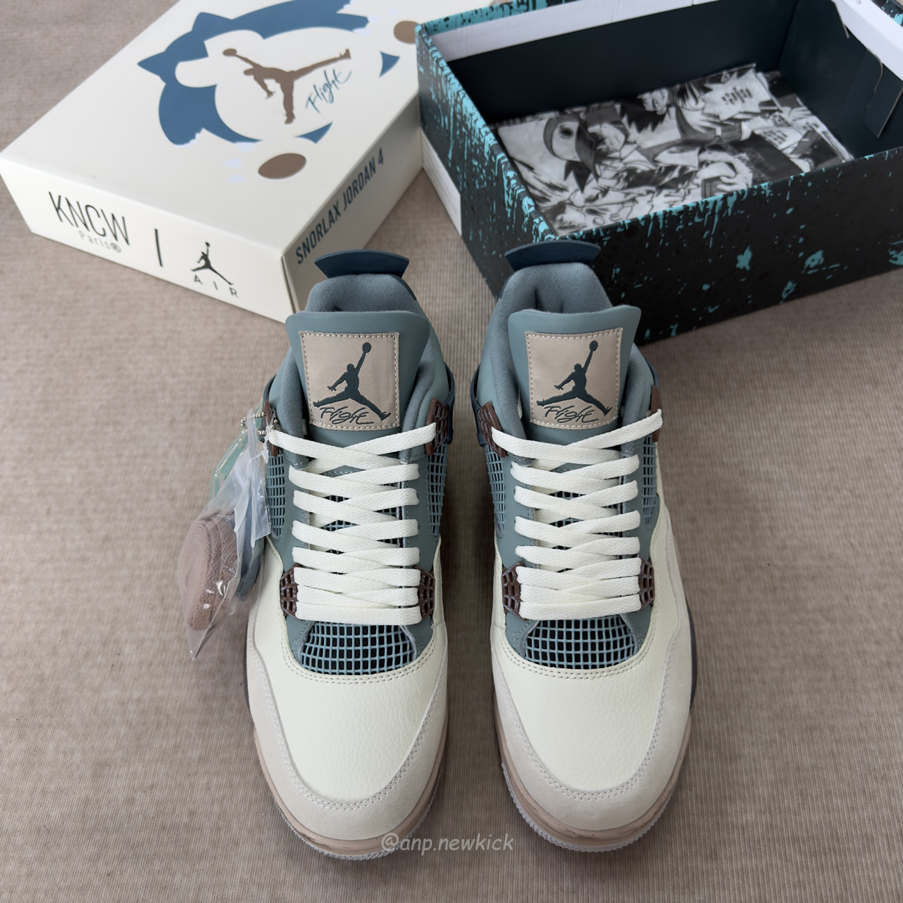 Air Jordan 4 Retro X Andrew Chiou Snorlax Custom (8) - www.newkick.vip